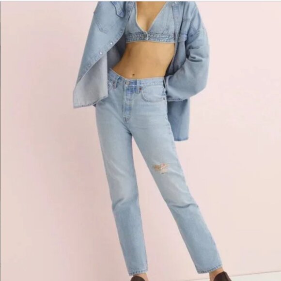 Levi's 501 Button Fly Jeans  34 x 30 - 150th Anniv She’s Crafty NWT - Picture 1 of 9